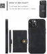 CaseMe JH-01 Apple iPhone 15 Hoesje met Magnetische Kaarthouder Zwart afbeelding 6