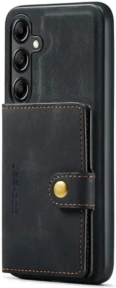 CaseMe JH-01 Samsung Galaxy A12 Hoesje Magnetische Kaarthouder Zwart afbeelding 1