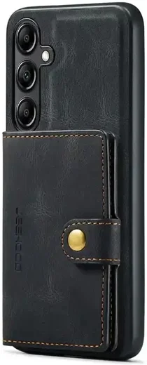 CaseMe JH-01 Samsung Galaxy A12 Hoesje Magnetische Kaarthouder Zwart afbeelding 1