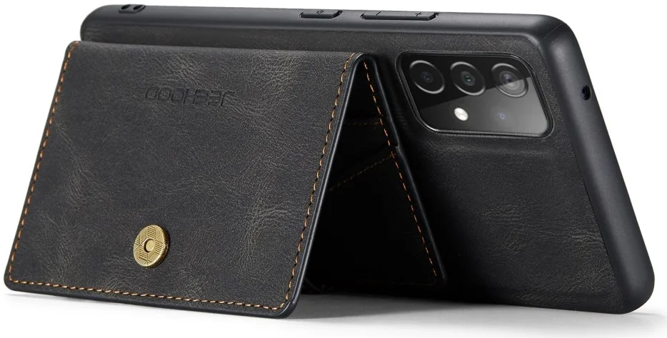 CaseMe JH-01 Samsung Galaxy A32 5G Hoesje Magnetische Pashouder Zwart afbeelding 11