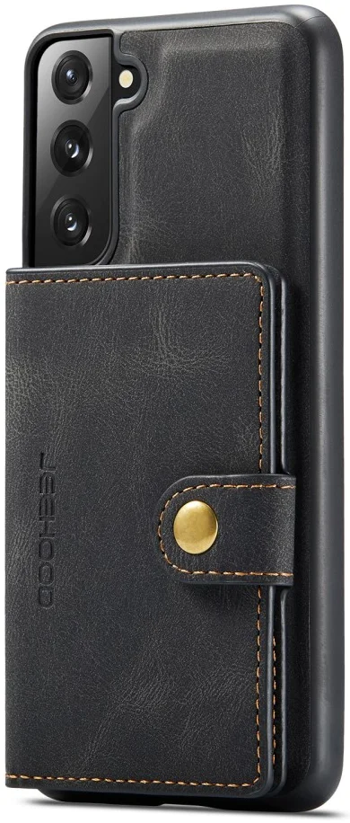 CaseMe JH-01 Samsung Galaxy S22 Hoesje Magnetische Kaarthouder Zwart afbeelding 12
