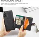 CaseMe JH-01 Samsung Galaxy S22 Hoesje Magnetische Kaarthouder Zwart afbeelding 3