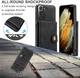CaseMe JH-01 Samsung Galaxy S22 Hoesje Magnetische Kaarthouder Zwart afbeelding 4