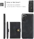 CaseMe JH-01 Samsung Galaxy S22 Hoesje Magnetische Kaarthouder Zwart afbeelding 6