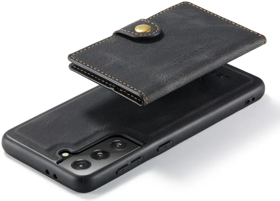 CaseMe JH-01 Samsung S22 Plus Hoesje met Magnetische Kaarthouder Zwart afbeelding 15