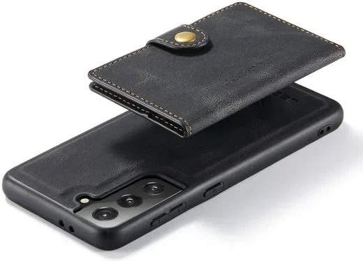 CaseMe JH-01 Samsung S22 Plus Hoesje met Magnetische Kaarthouder Zwart afbeelding 15