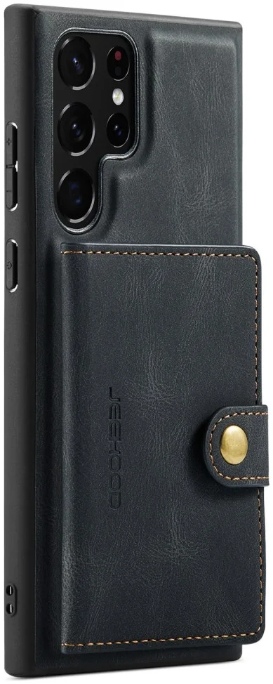 CaseMe JH-01 Samsung S22 Ultra Hoesje Magnetische Kaarthouder Zwart afbeelding 12