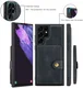 CaseMe JH-01 Samsung S22 Ultra Hoesje Magnetische Kaarthouder Zwart afbeelding 4