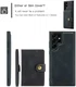 CaseMe JH-01 Samsung S22 Ultra Hoesje Magnetische Kaarthouder Zwart afbeelding 6