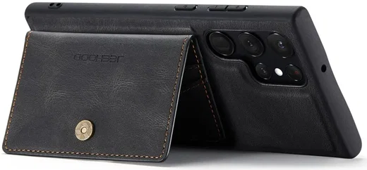 CaseMe JH-01 Samsung S22 Ultra Hoesje Magnetische Kaarthouder Zwart afbeelding 8