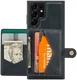 CaseMe JH-01 Samsung S23 Ultra Hoesje Magnetische Kaarthouder Zwart afbeelding 2