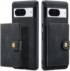 CaseMe JH-01 Google Pixel 8a Hoesje met Magnetische Kaarthouder Zwart afbeelding