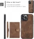 CaseMe JH-01 Apple iPhone 15 Pro Hoesje Magnetische Kaarthouder Bruin afbeelding 5