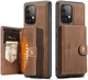 CaseMe JH-01 Samsung Galaxy A33 Hoesje Magnetische Kaarthouder Bruin