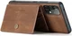 CaseMe JH-01 Samsung Galaxy A33 Hoesje Magnetische Kaarthouder Bruin afbeelding 13