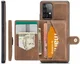 CaseMe JH-01 Samsung Galaxy A33 Hoesje Magnetische Kaarthouder Bruin afbeelding 2