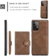 CaseMe JH-01 Samsung Galaxy A33 Hoesje Magnetische Kaarthouder Bruin afbeelding 6