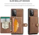 CaseMe JH-01 Samsung Galaxy A33 Hoesje Magnetische Kaarthouder Bruin afbeelding 7