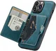 CaseMe JH-01 Apple iPhone 13 Hoesje met Magnetische Kaarthouder Blauw afbeelding 2