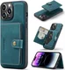 CaseMe JH-01 iPhone 15 Pro Max Hoesje Magnetische Kaarthouder Blauw afbeelding 2
