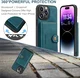 CaseMe JH-01 iPhone 15 Pro Max Hoesje Magnetische Kaarthouder Blauw afbeelding 4