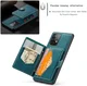 CaseMe JH-01 Samsung Galaxy A34 Hoesje Magnetische Kaarthouder Blauw afbeelding 5