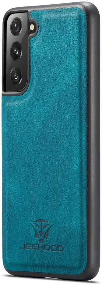 CaseMe JH-01 Samsung Galaxy S22 Hoesje Magnetische Kaarthouder Blauw afbeelding 11