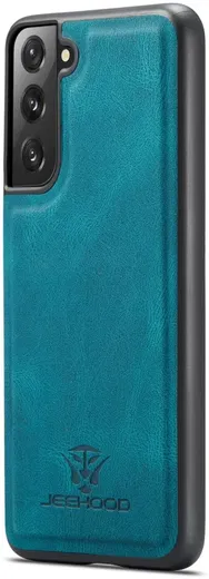 CaseMe JH-01 Samsung Galaxy S22 Hoesje Magnetische Kaarthouder Blauw afbeelding 11