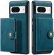 CaseMe JH-01 Google Pixel 8a Hoesje met Magnetische Kaarthouder Blauw