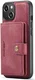 CaseMe JH-01 Apple iPhone 13 Hoesje met Magnetische Kaarthouder Rood