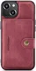 CaseMe JH-01 Apple iPhone 14 Hoesje met Magnetische Kaarthouder Rood afbeelding 6