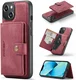 CaseMe JH-01 Apple iPhone 15 Plus Hoesje Magnetische Kaarthouder Rood afbeelding 2