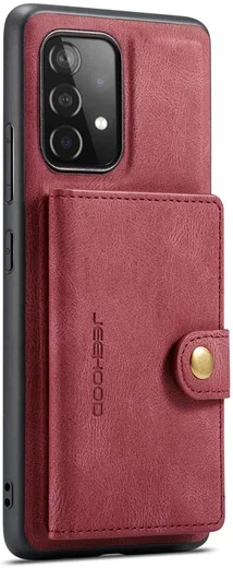 CaseMe JH-01 Samsung Galaxy A32 5G Hoesje Magnetische Pashouder Rood afbeelding 10