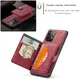 CaseMe JH-01 Samsung Galaxy A32 5G Hoesje Magnetische Pashouder Rood afbeelding 3