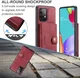CaseMe JH-01 Samsung Galaxy A32 5G Hoesje Magnetische Pashouder Rood afbeelding 4