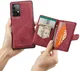 CaseMe JH-01 Samsung Galaxy A32 5G Hoesje Magnetische Pashouder Rood afbeelding 7