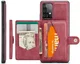 CaseMe JH-01 Samsung Galaxy A33 Hoesje Magnetische Kaarthouder Rood afbeelding 2