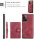 CaseMe JH-01 Samsung Galaxy A33 Hoesje Magnetische Kaarthouder Rood afbeelding 6