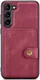 CaseMe JH-01 Samsung Galaxy S23 Hoesje Magnetische Kaarthouder Rood afbeelding 1