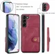 CaseMe JH-01 Samsung Galaxy S23 Hoesje Magnetische Kaarthouder Rood afbeelding 6