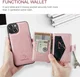 CaseMe JH-01 Apple iPhone 15 Hoesje met Magnetische Kaarthouder Roze afbeelding 3