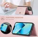CaseMe JH-01 Apple iPhone 15 Hoesje met Magnetische Kaarthouder Roze afbeelding 7