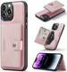 CaseMe JH-01 Apple iPhone 15 Pro Hoesje Magnetische Kaarthouder Roze afbeelding 2