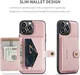 CaseMe JH-01 Apple iPhone 15 Pro Hoesje Magnetische Kaarthouder Roze afbeelding 6