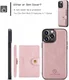 CaseMe JH-01 Apple iPhone 15 Pro Hoesje Magnetische Kaarthouder Roze afbeelding 7