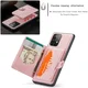 CaseMe JH-01 Samsung Galaxy A32 5G Hoesje Magnetische Pashouder Roze afbeelding 3