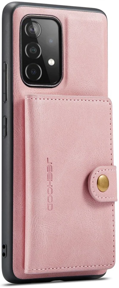 CaseMe JH-01 Samsung Galaxy A32 5G Hoesje Magnetische Pashouder Roze afbeelding 9