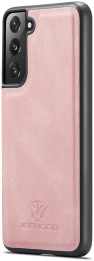 CaseMe JH-01 Samsung Galaxy S22 Hoesje Magnetische Kaarthouder Roze afbeelding 13