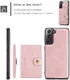 CaseMe JH-01 Samsung Galaxy S22 Hoesje Magnetische Kaarthouder Roze afbeelding 6