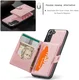 CaseMe JH-01 Samsung Galaxy S22 Hoesje Magnetische Kaarthouder Roze afbeelding 7